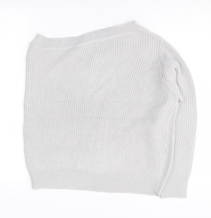 Womens UK Size S Nasty Gal Ivory Jumper Jumper