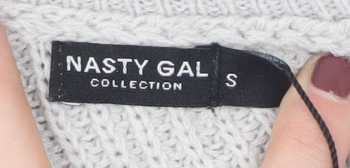 Womens UK Size S Nasty Gal Ivory Jumper Jumper