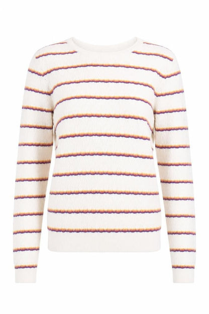 Warehouse Women's Multicoloured Striped Pullover Jumper Size 6