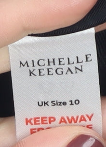 Michelle Keegan Black Sleeveless Bodysuit Size 10