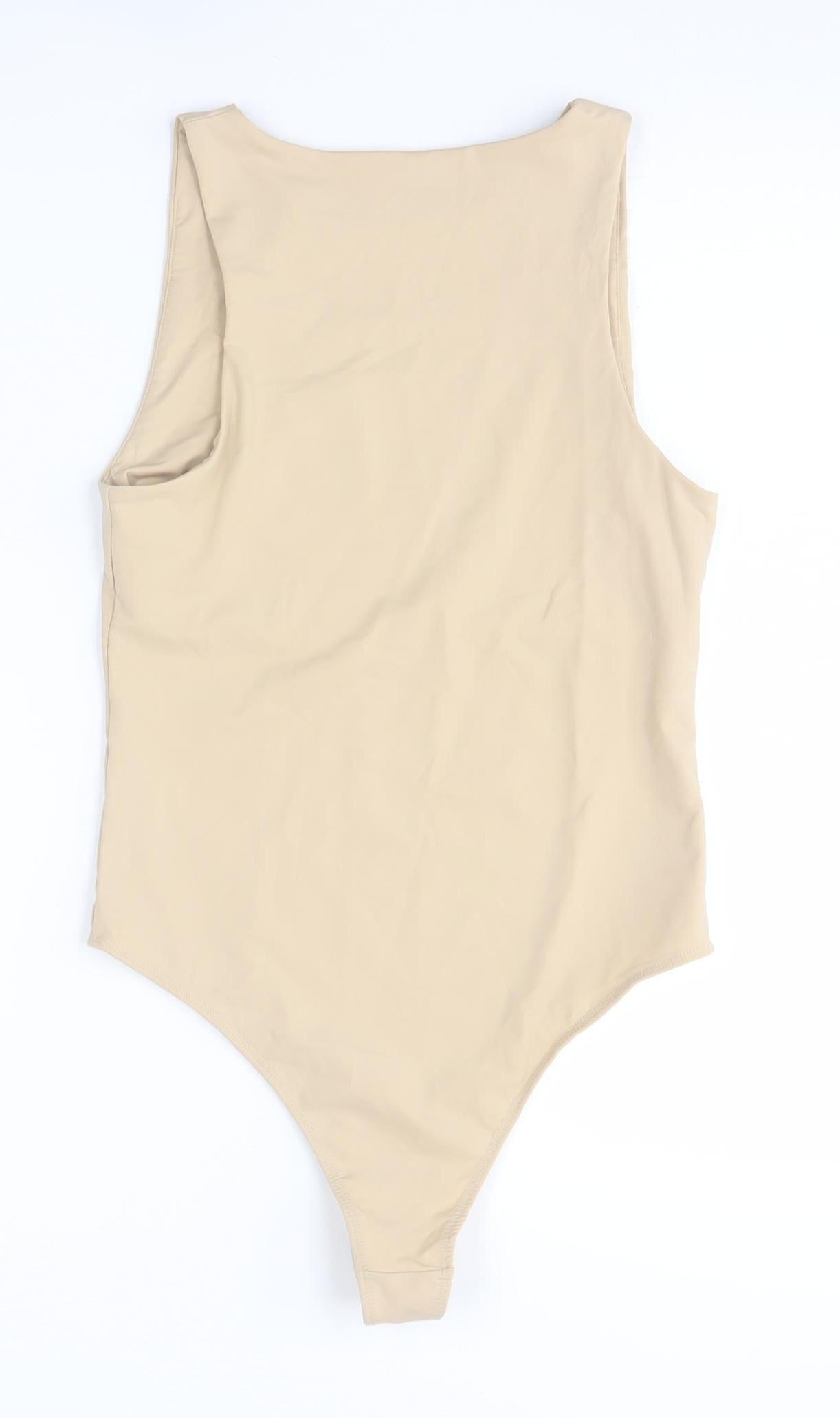 Michelle Keegan Beige Sleeveless Bodysuit UK 10 Women
