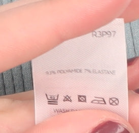 Michelle Keegan Women's Blue Bodysuit, M, Knit, Casual