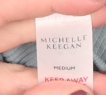 Michelle Keegan Women's Blue Bodysuit, M, Knit, Casual