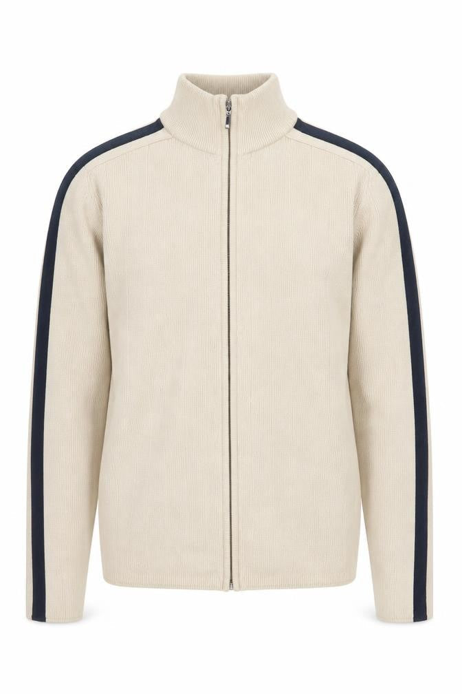 Mens UK Size S NEXT Beige Full Zip Jumper
