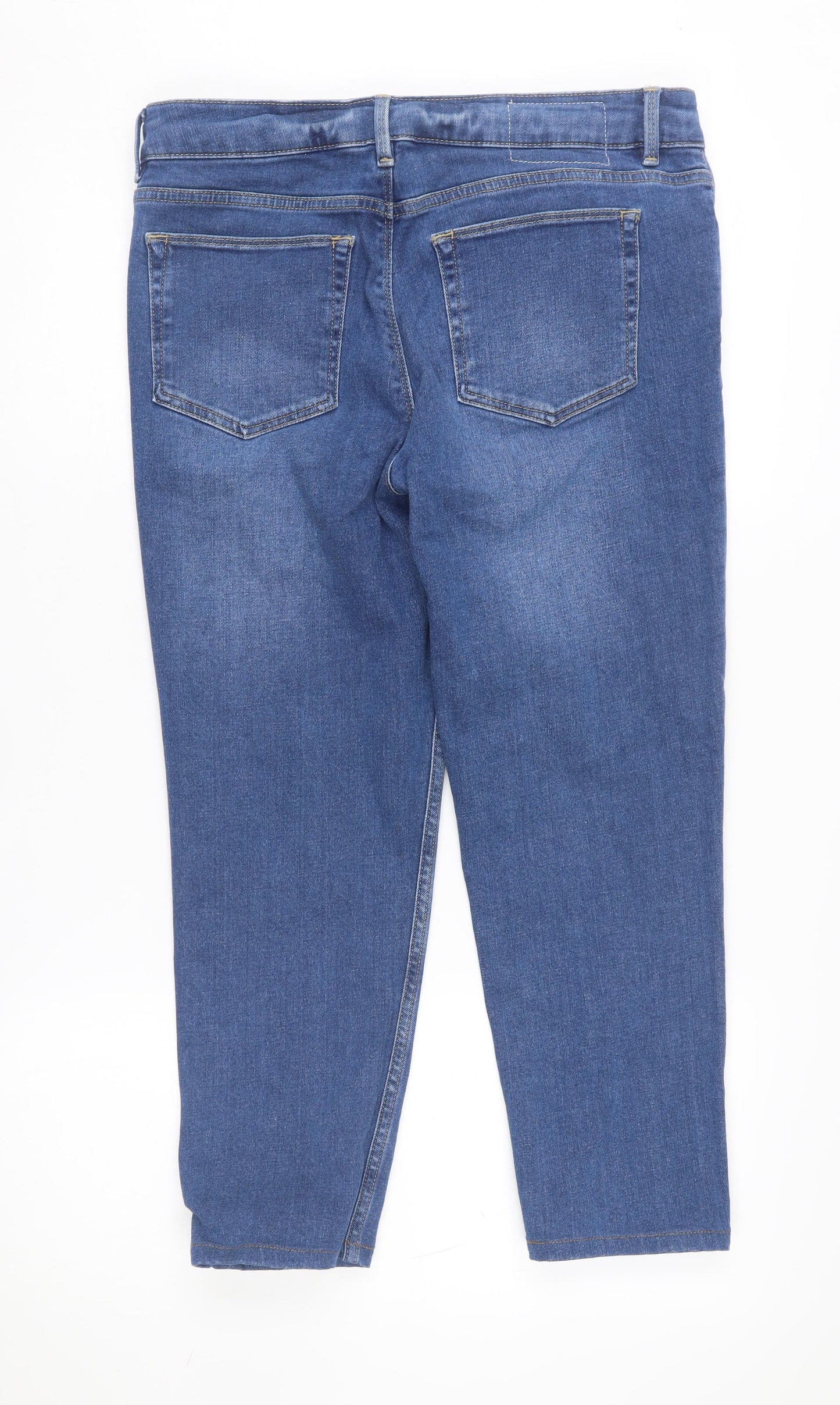 Womens UK Size 2 Jigsaw Regular Fit Straight Blue Jeans