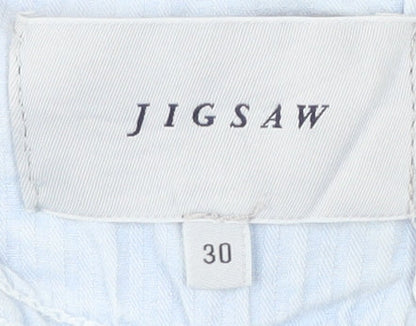 Womens UK Size 2 Jigsaw Regular Fit Straight Blue Jeans