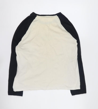Friends Girls T-Shirt 12-14 Yrs Black Ivory Central Perk Long Sleeve
