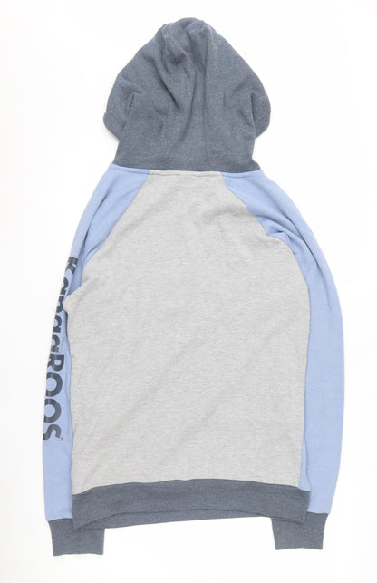 KangaROOS Women's Grey/Blue Pullover Hoodie Size 10/12