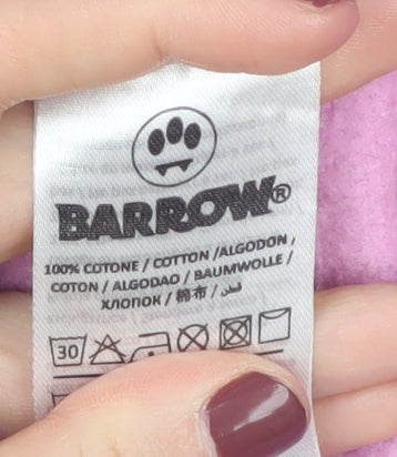 Barrow Unisex Pink Pullover Hoodie M - Graphic Design