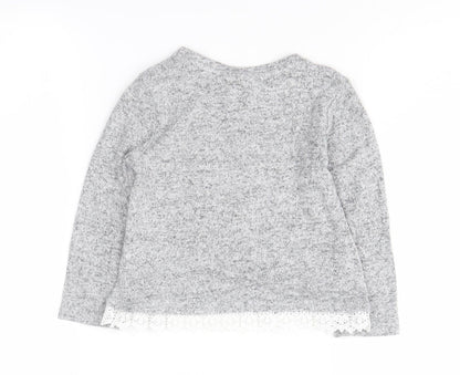 Disney Girls Grey Minnie Mouse Sequin T-Shirt 4-5 Years