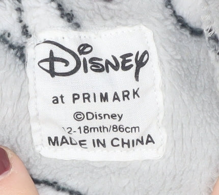Disney Primark Grey Mickey Robe, 12-18M, Unisex, Hooded, Fleece
