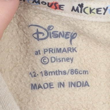 Disney Beige Mickey Mouse Baby Jumper - 12-18 Months
