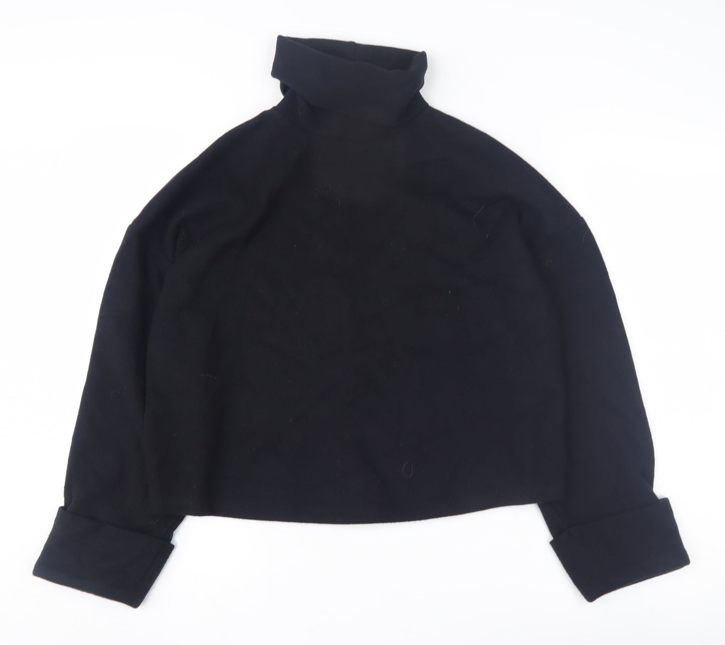 ASOS Design Women's Black Roll Neck Pullover Jumper Size 8