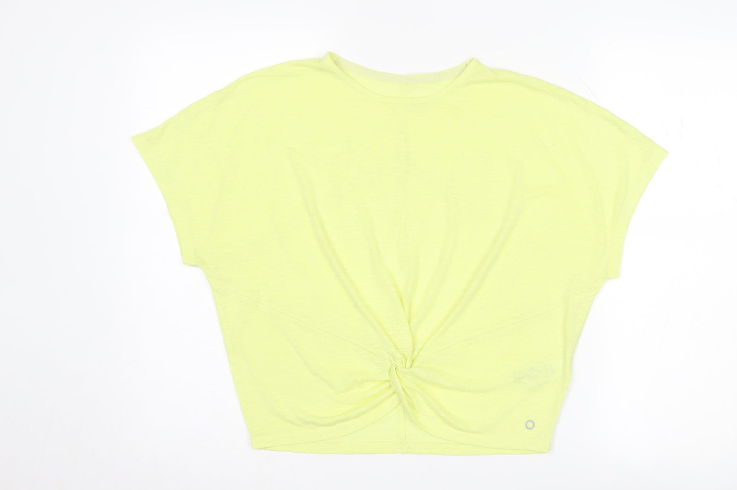 Womens UK Size 12 Marks and Spencer Yellow Basic T-Shirt