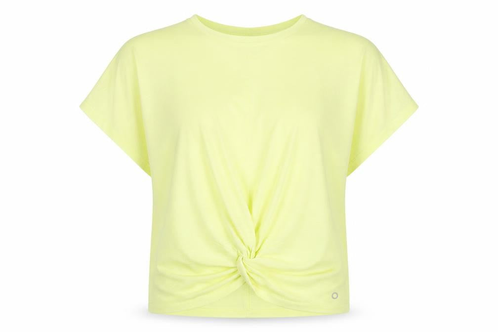 Womens UK Size 12 Marks and Spencer Yellow Basic T-Shirt
