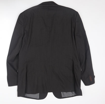 Mens UK Size 44 James Barry Regular Black Suit Jacket