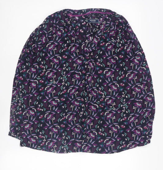 Maine New England Women's Floral Blouse Size 10