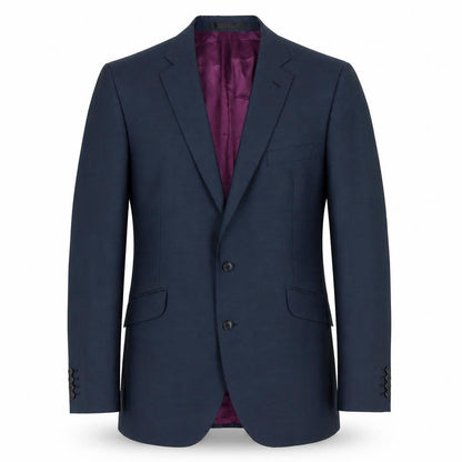 Mens UK Size 46 Impressions Regular Blue Suit Jacket