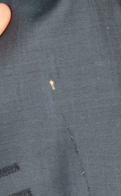 Mens UK Size 46 Impressions Regular Blue Suit Jacket