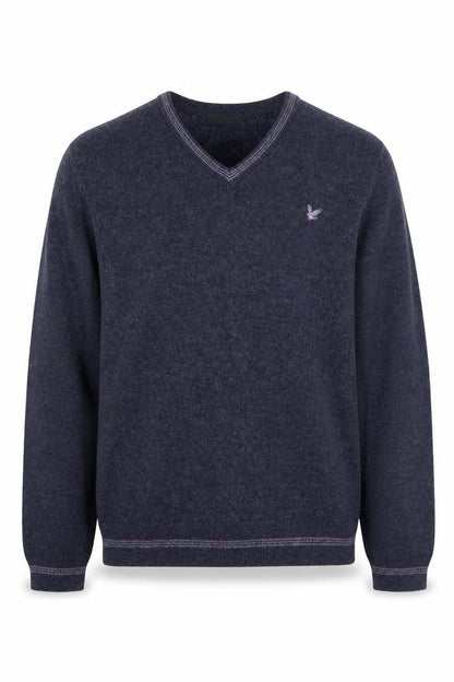 Mens UK Size L Lyle & Scott Blue Pullover Jumper