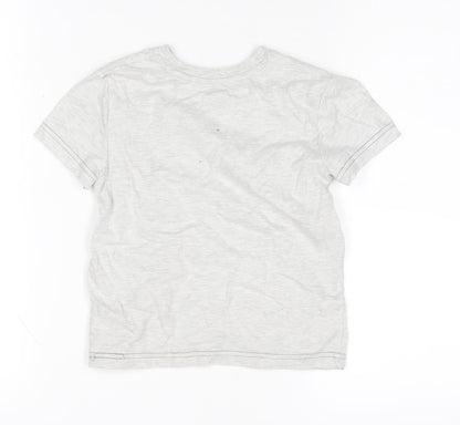 Jurassic World Boys Grey T-Shirt, 3-4Y, Cotton Graphic Print