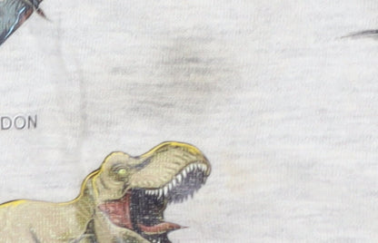 Jurassic World Boys Grey T-Shirt, 3-4Y, Cotton Graphic Print