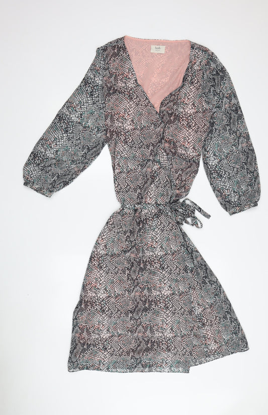 hush Women's Multicoloured Wrap Dress - Size 12