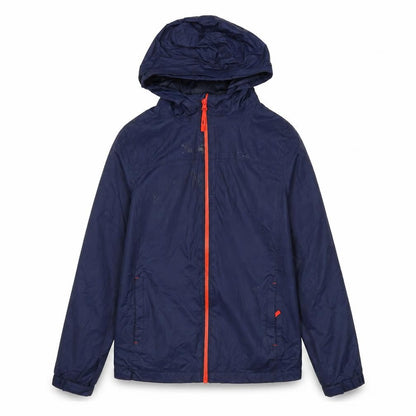 Front view of Mountain Warehouse boys’' blue windbreaker jacket, 13 years