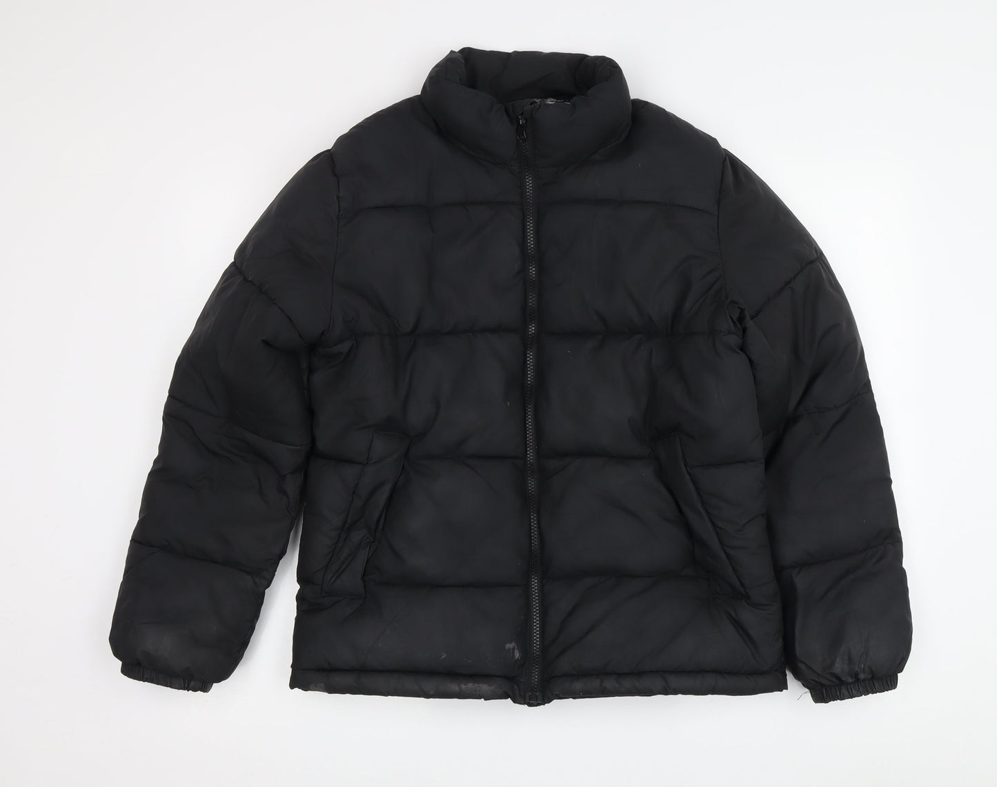 Womens UK Size 12 H&M Black Puffer Jacket