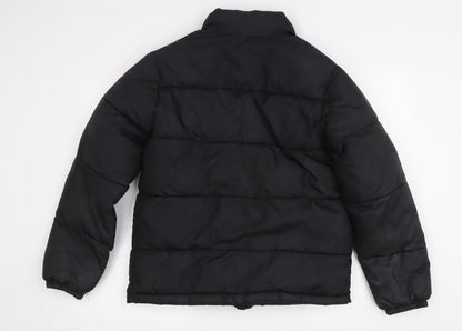 Womens UK Size 12 H&M Black Puffer Jacket