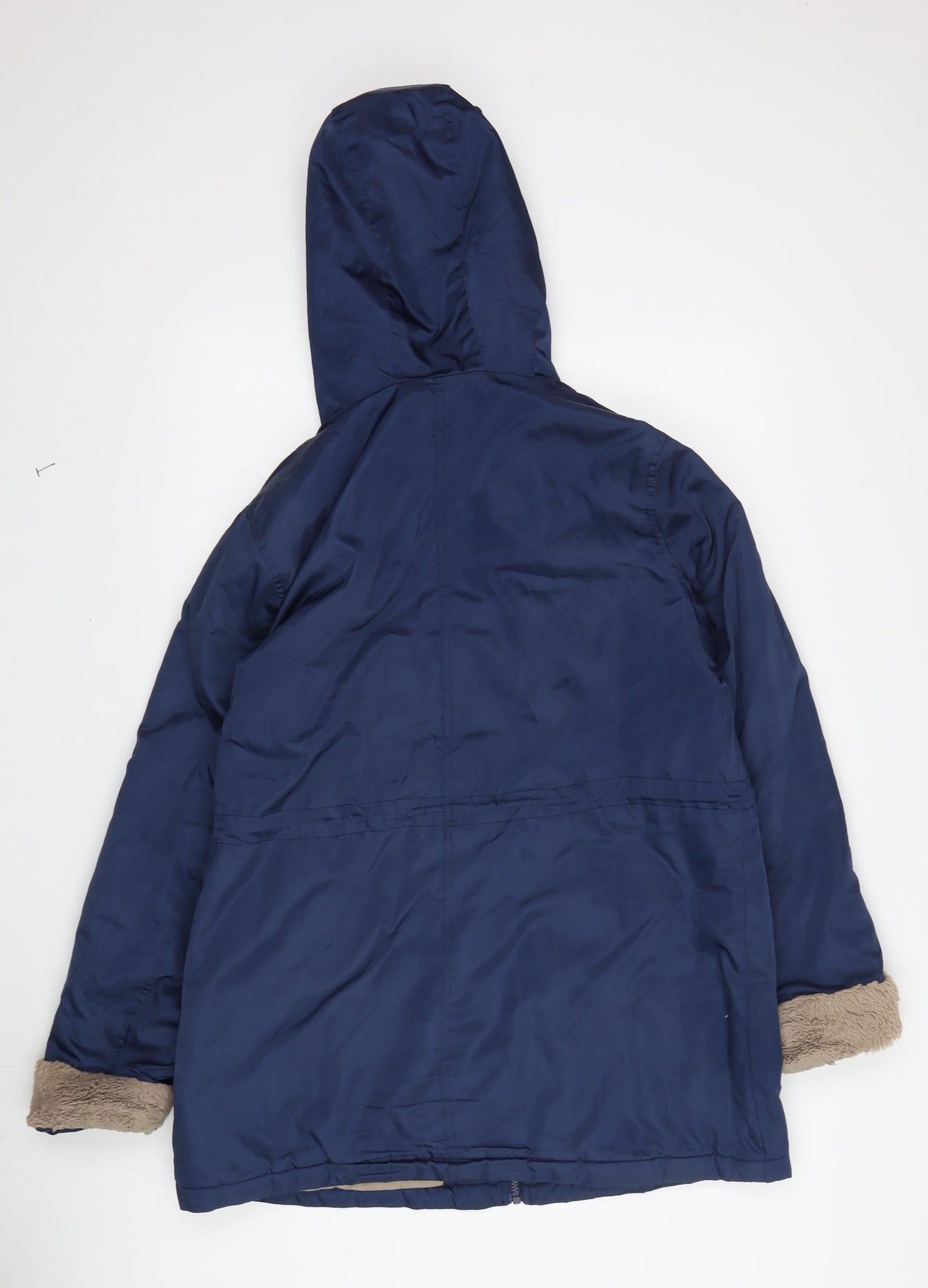 Womens UK Size 12 Bonmarché Blue Parka Coat
