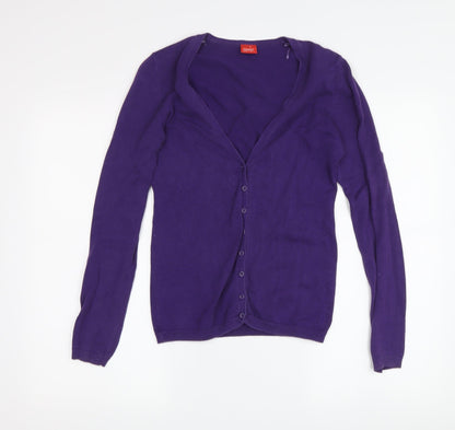 Womens UK Size XS Esprit Purple Cardigan Jumper