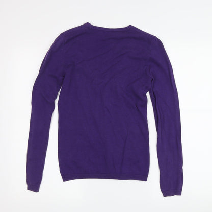 Womens UK Size XS Esprit Purple Cardigan Jumper
