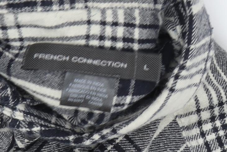 French Connection Men's Check Shirt Multicoloured Large