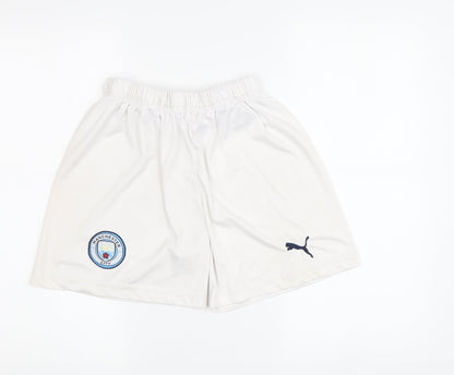Boys White Athletic Football Shorts Size 164