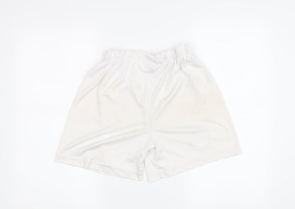 Boys White Athletic Football Shorts Size 164