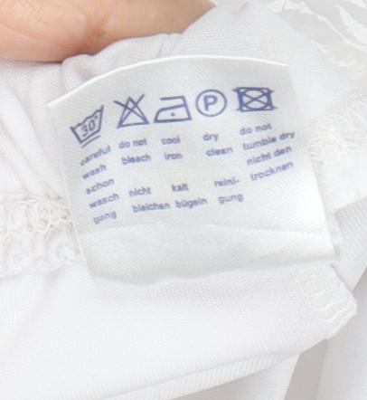 Boys White Athletic Football Shorts Size 164