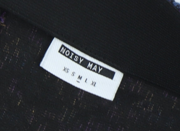 Noisy May Women's Multicoloured Tweed Skirt M