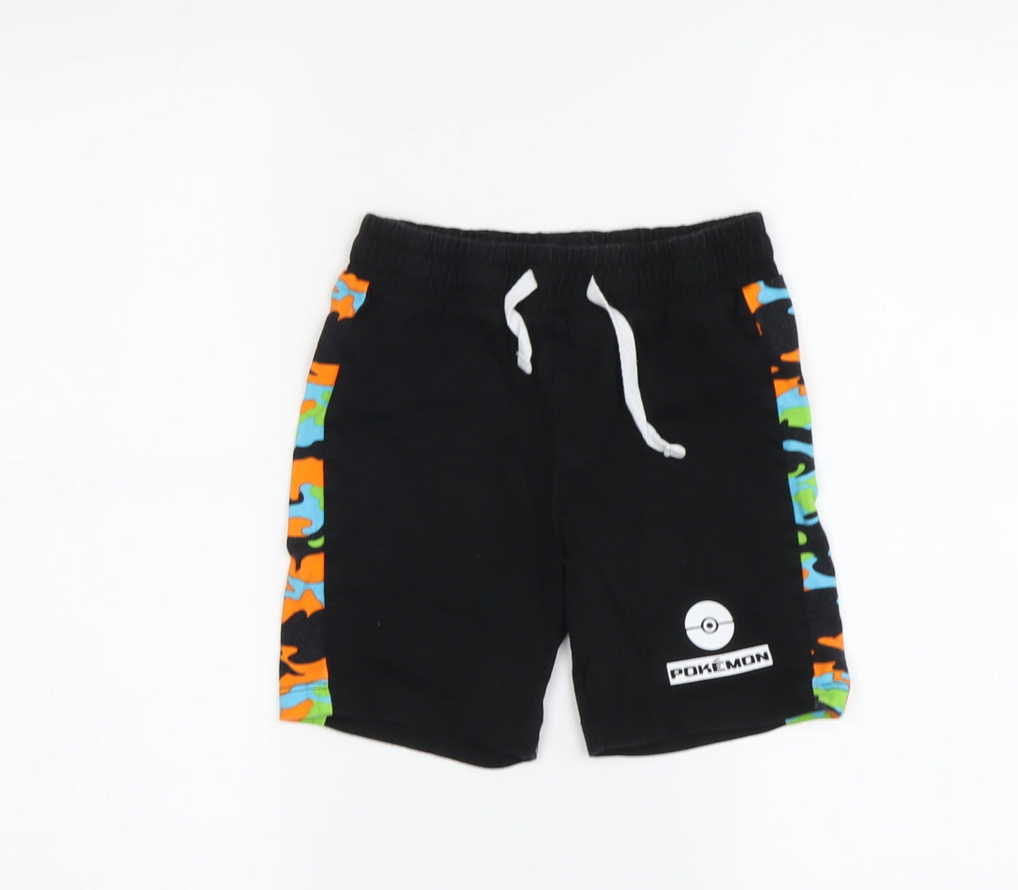 Next Pokémon Boys Black Sweat Shorts, Size 140, Camouflage