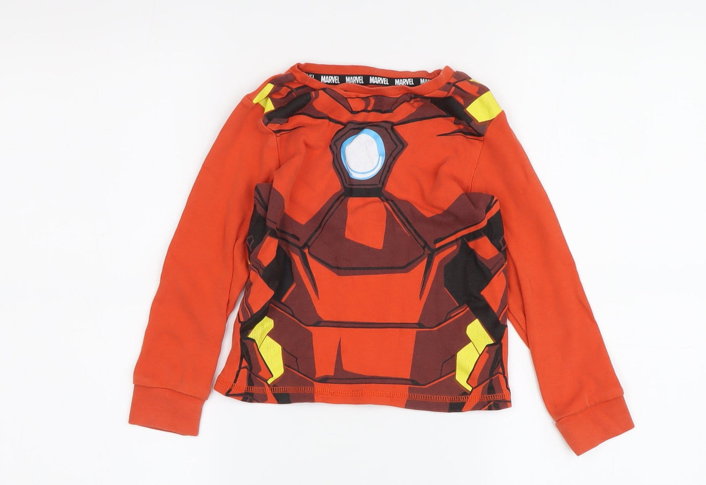 George Boys Red Marvel Pyjama Top, Size 3-4, Superhero Design