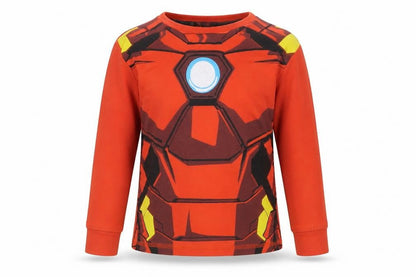 George Boys Red Marvel Pyjama Top, Size 3-4, Superhero Design
