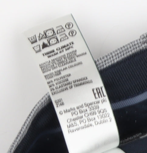 Marks and Spencer Men's Grey Slim Fit Trousers