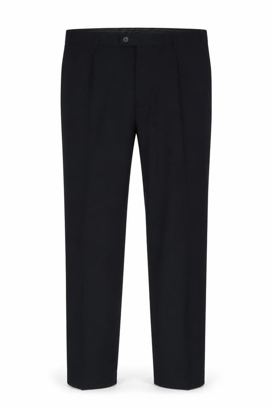 Mens UK Size L Debenhams Regular Fit Dress Pants Black Trousers