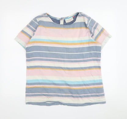 Womens UK Size 14 Brakeburn Multicoloured Basic T-Shirt