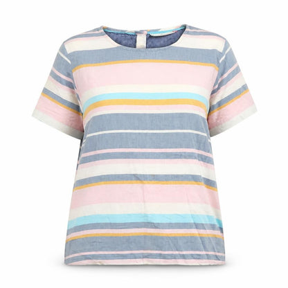 Womens UK Size 14 Brakeburn Multicoloured Basic T-Shirt