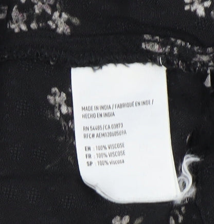 American Eagle Outfitters Women's Black A-Line Dress