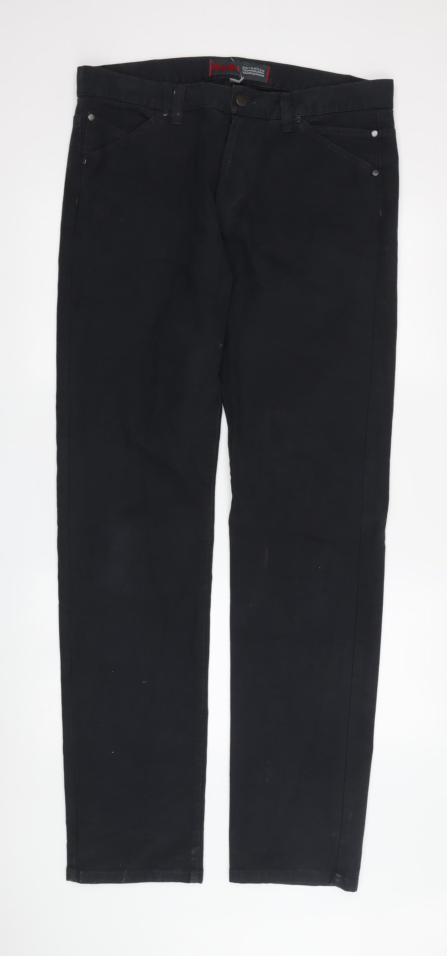 Mens UK Size 50 SLAM   Black Jeans