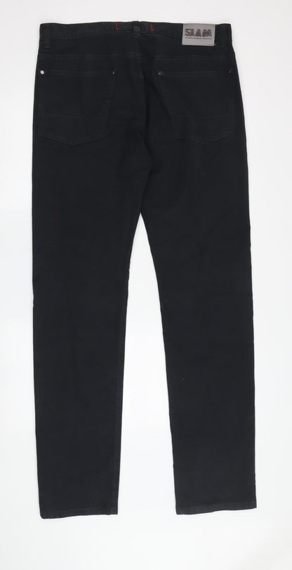 Mens UK Size 50 SLAM   Black Jeans