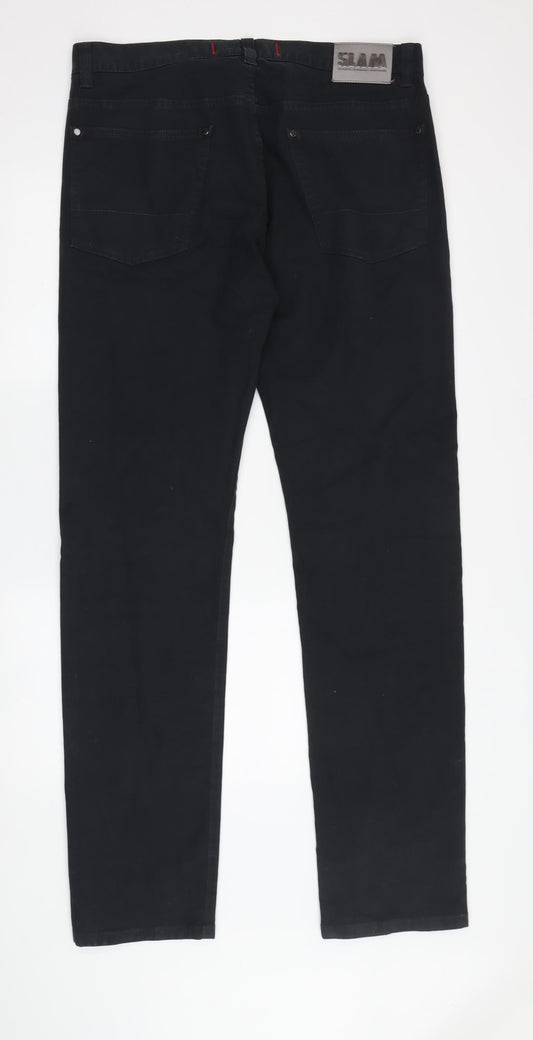 Mens UK Size 50 SLAM   Black Jeans