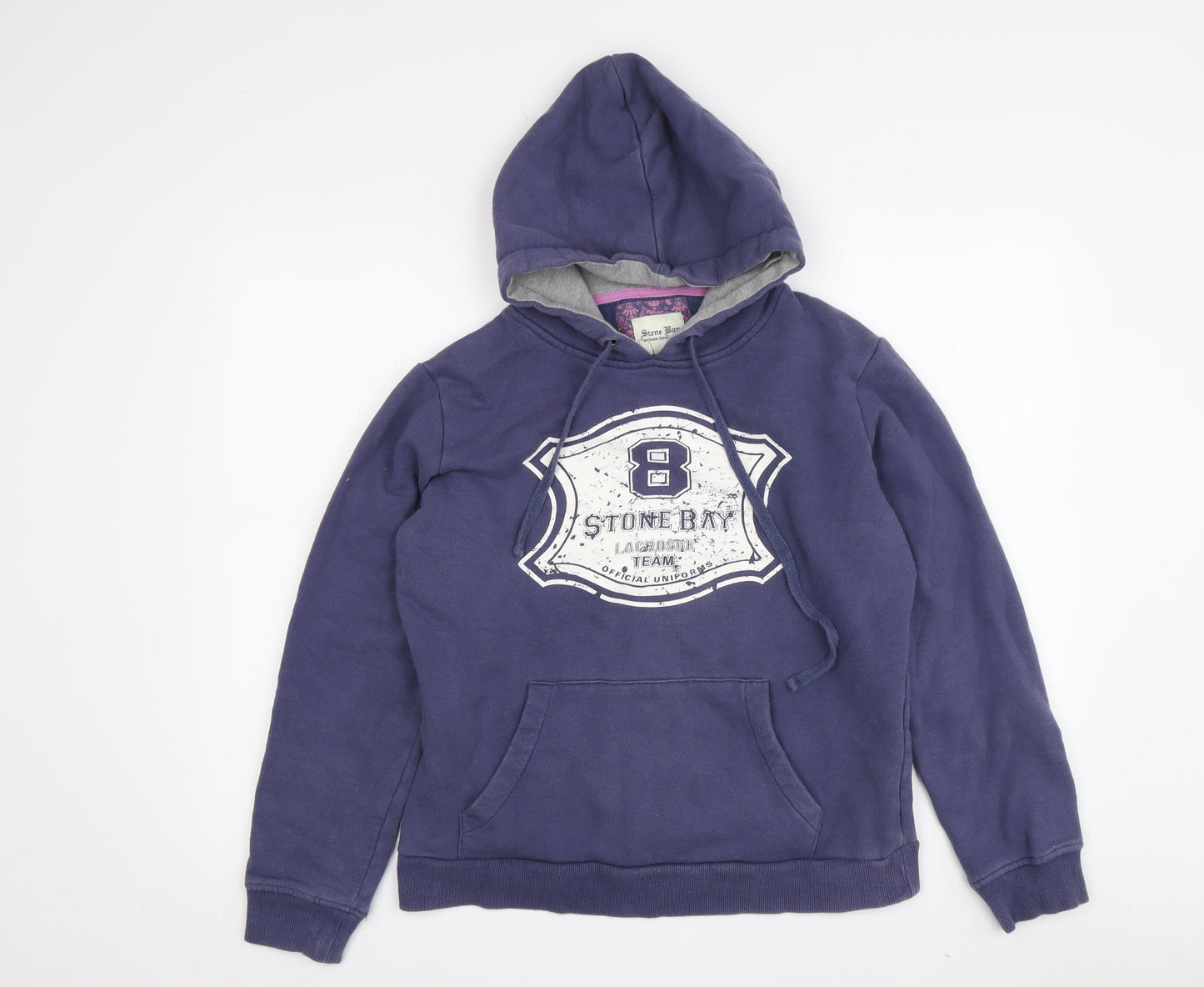 Stone Bay Women's Blue Hoodie, Size 12, Cotton Blend